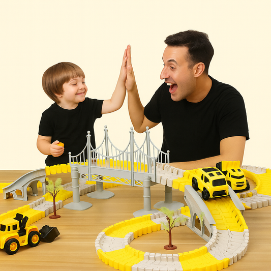 Adventure Race Track with Cars