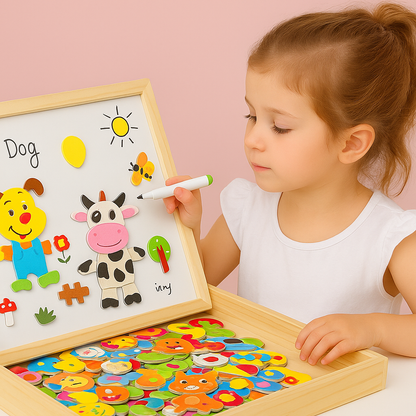 2-in-1 Wooden Board for Kids