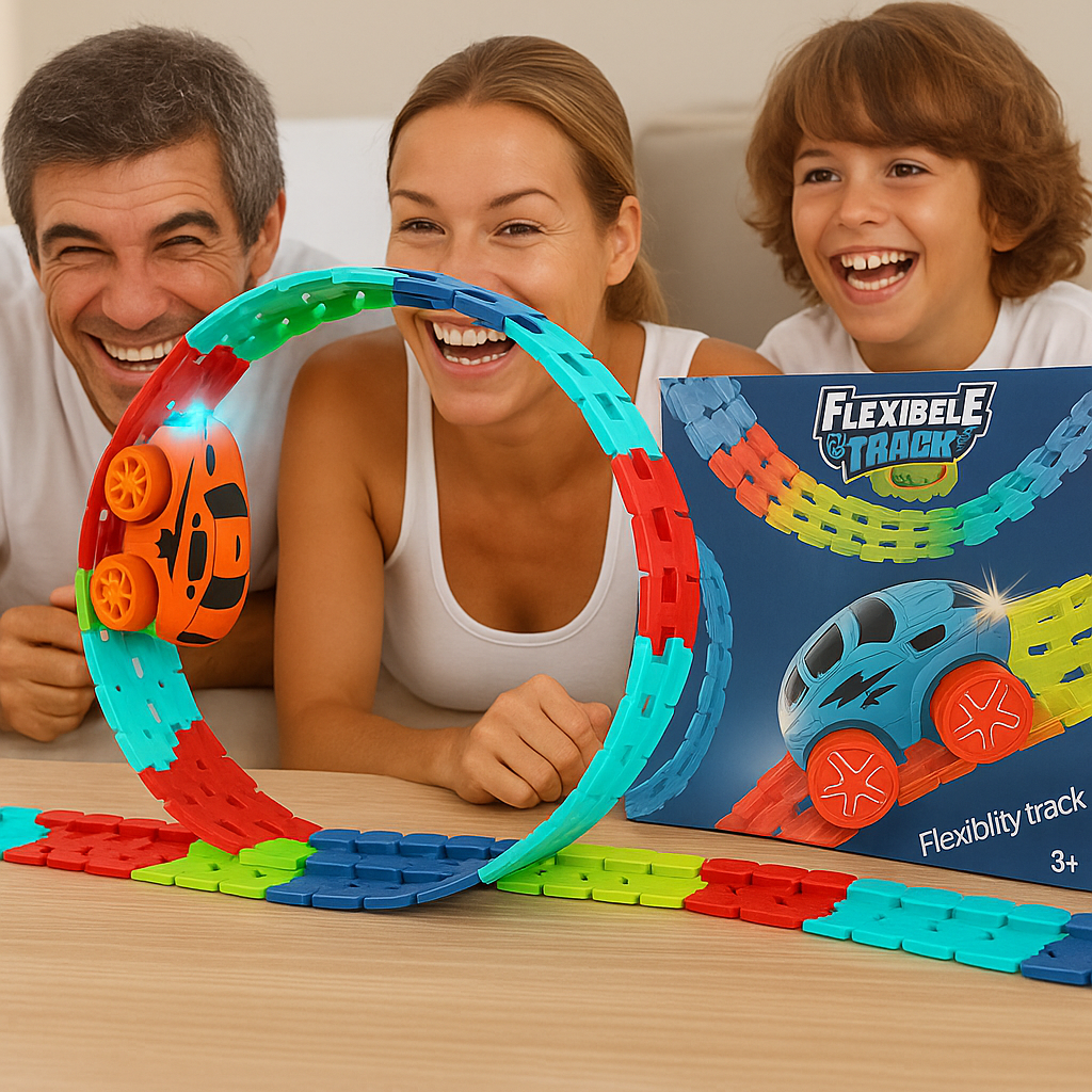 SpeedTrack Loop – Flexible Stunt Car Racing Set – Cuddleberry