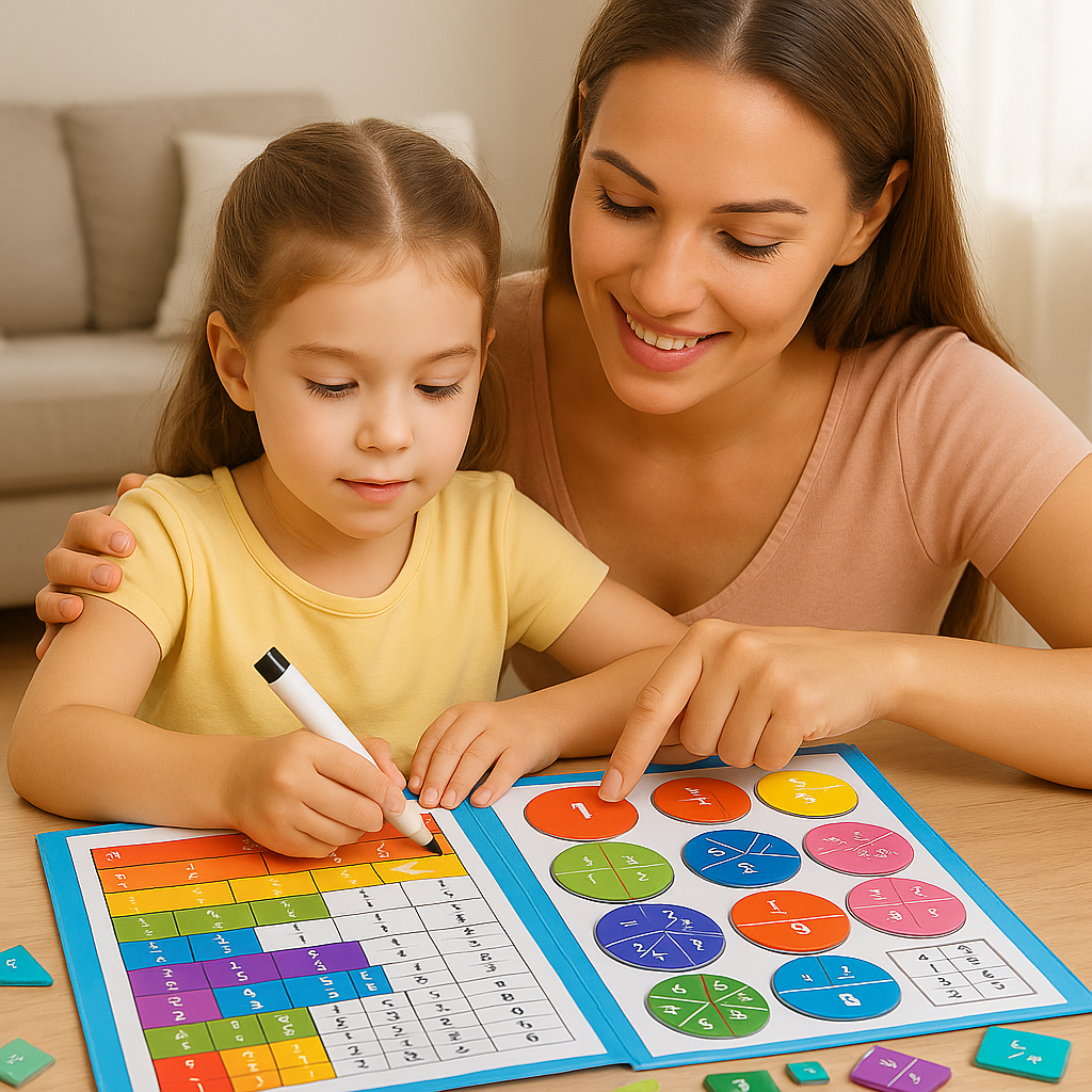 FractionFun – Magnetic Maths Learning Board
