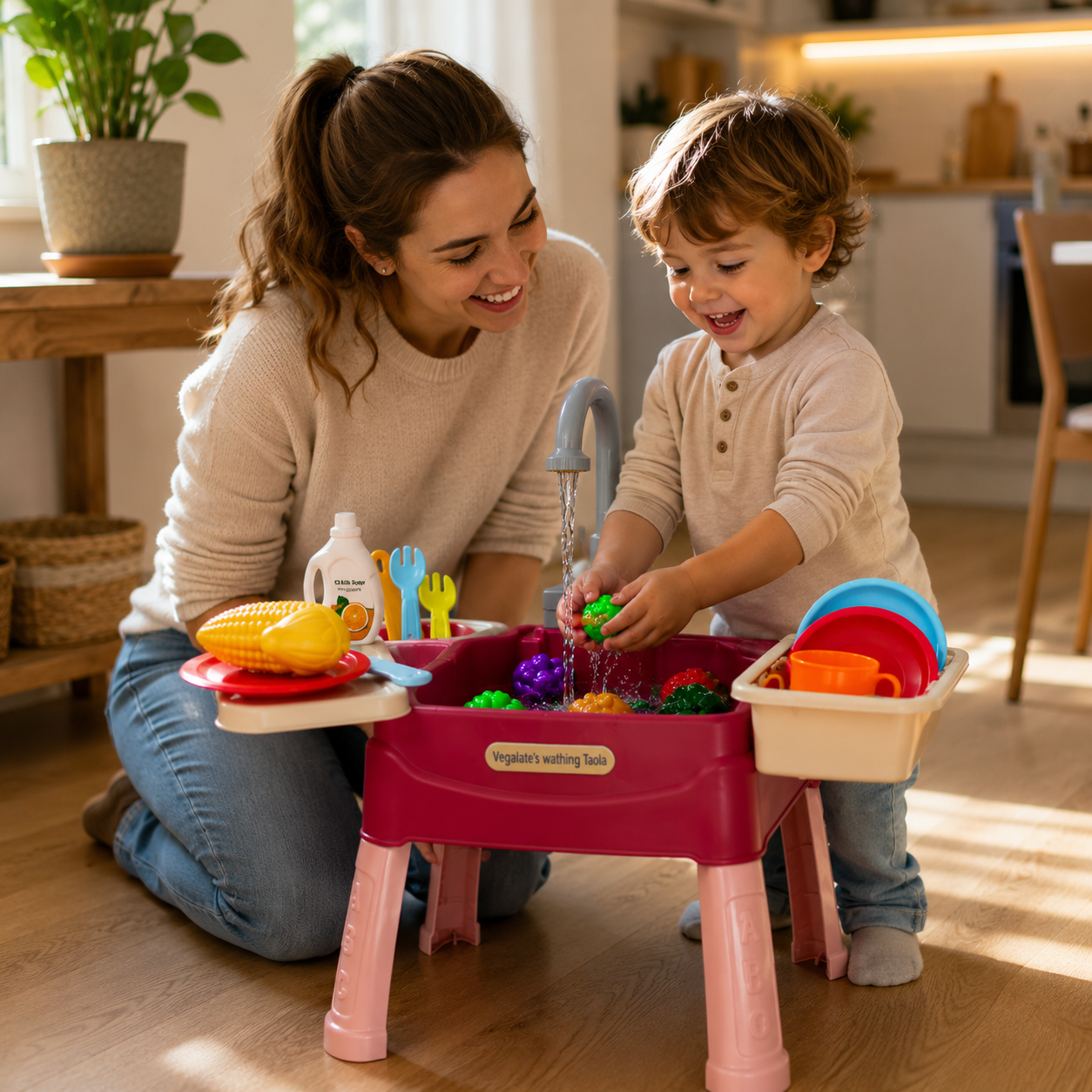 WaterWonder Kids’ Play Kitchen – Magical Tap & Realistic Role-Play Set