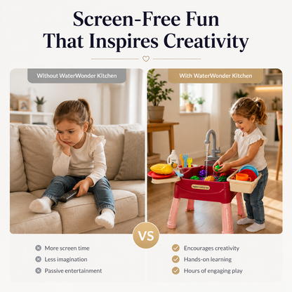 WaterWonder Kids’ Play Kitchen – Magical Tap & Realistic Role-Play Set
