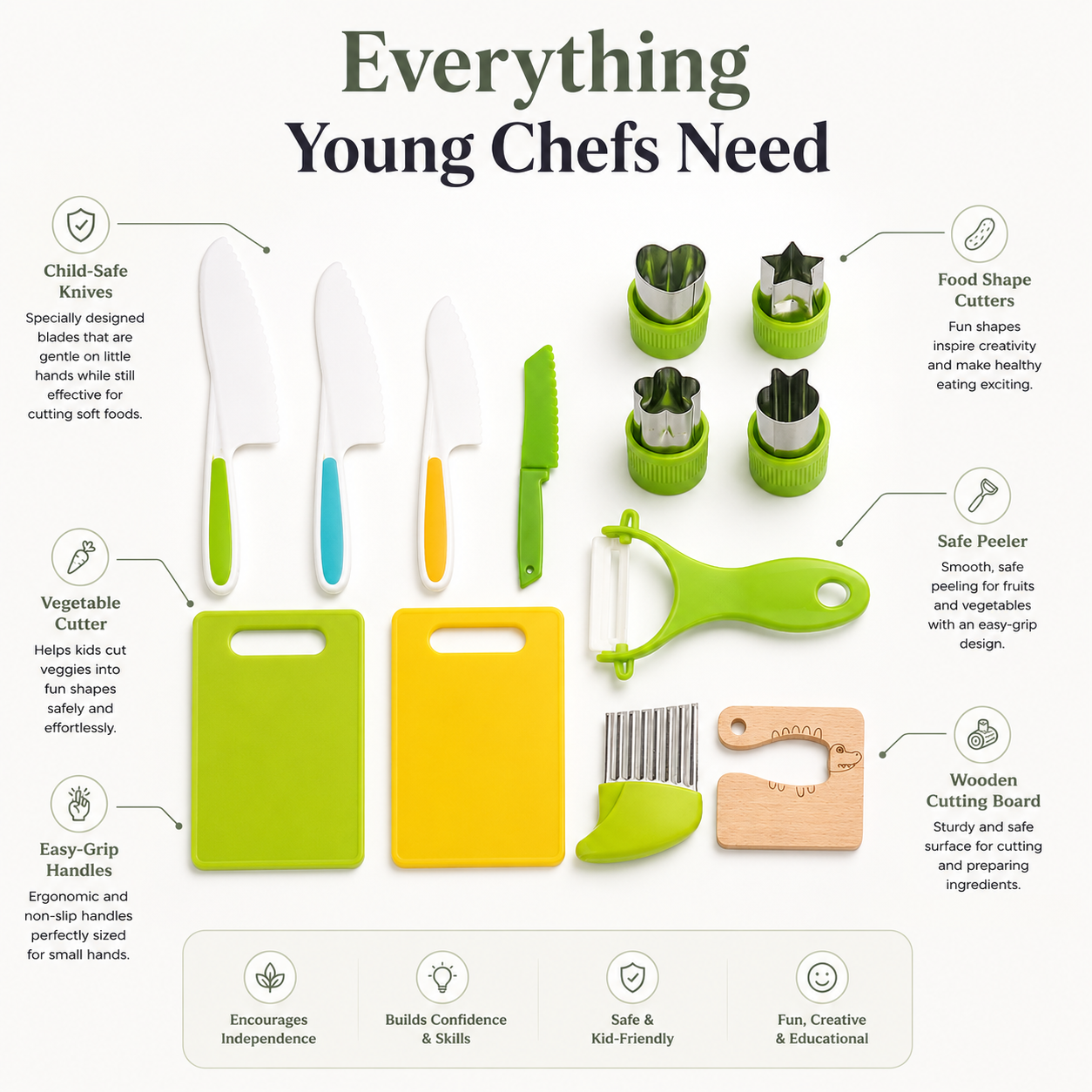 SafeChef Junior Kitchen Set – Real Tools for Little Chefs