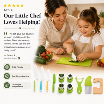 SafeChef Junior Kitchen Set – Real Tools for Little Chefs