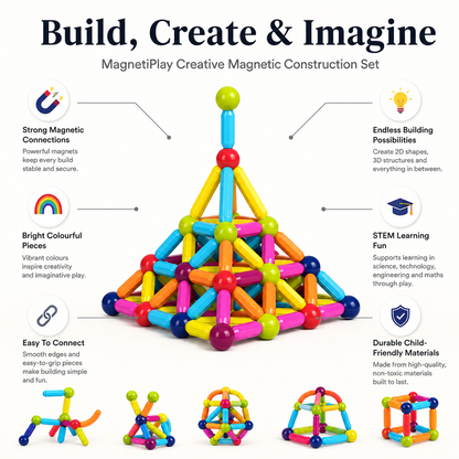 MagnetiPlay – Creative Magnetic Construction Set