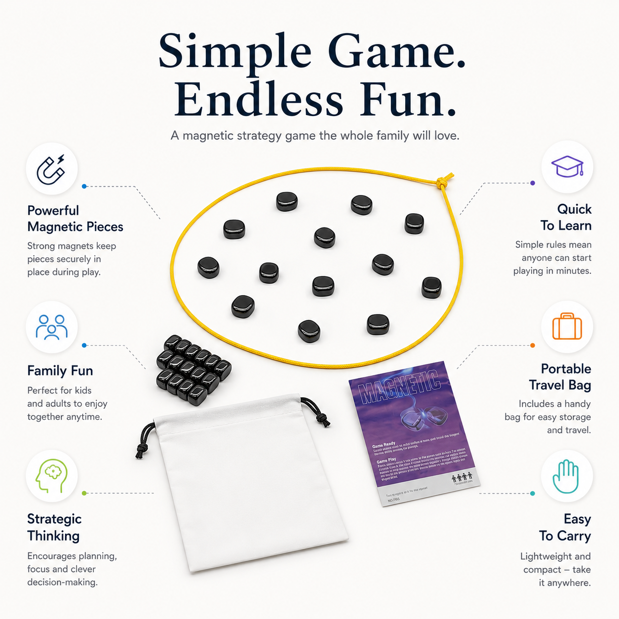 FamilyMaster Magnetic Chess Set
