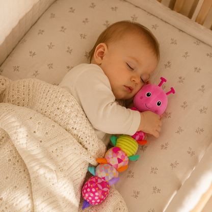 MelodyCater Sensory Musical Plush – Rattle & Soft Toy Caterpillar for Babies