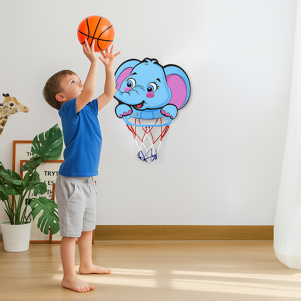 Cute Animal Basketball Set