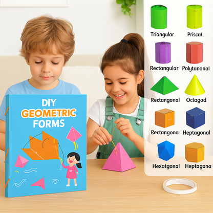 GeoMaster DIY Geometry Kit – Buildable 3D Shapes for Kids