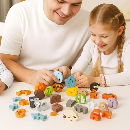 AnimalABC Wooden Alphabet Puzzle