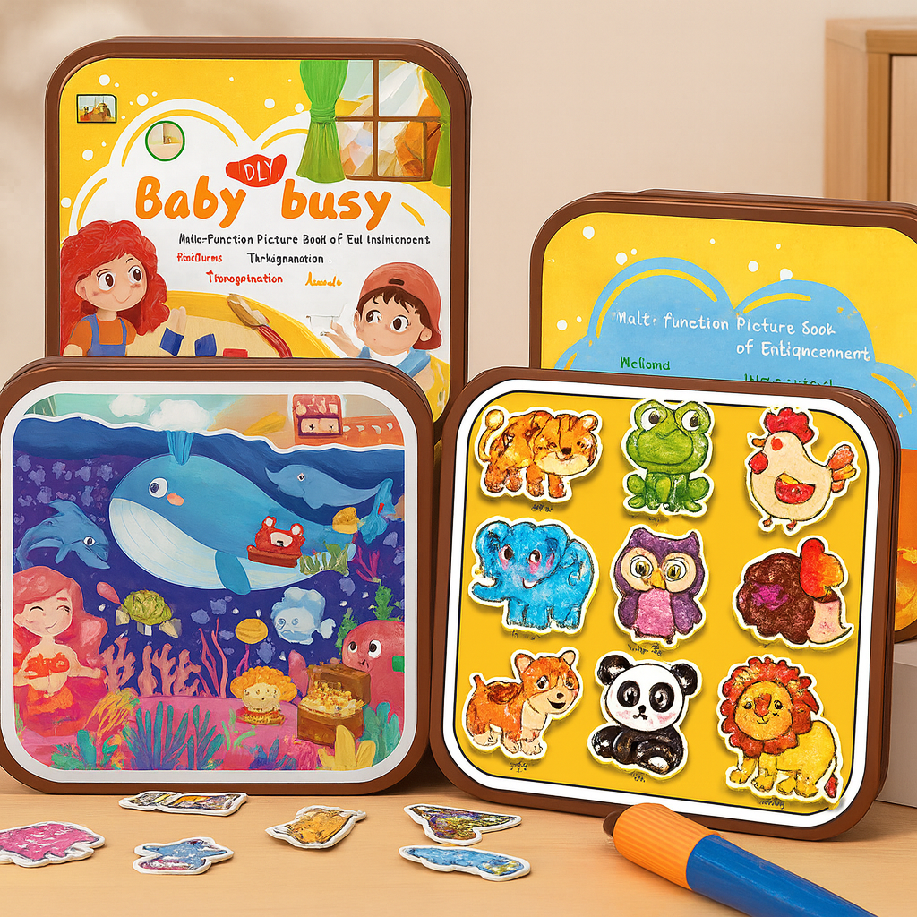 MagicDraw Montessori Story Book – 2-in-1 Drawing & Learning Book for ...