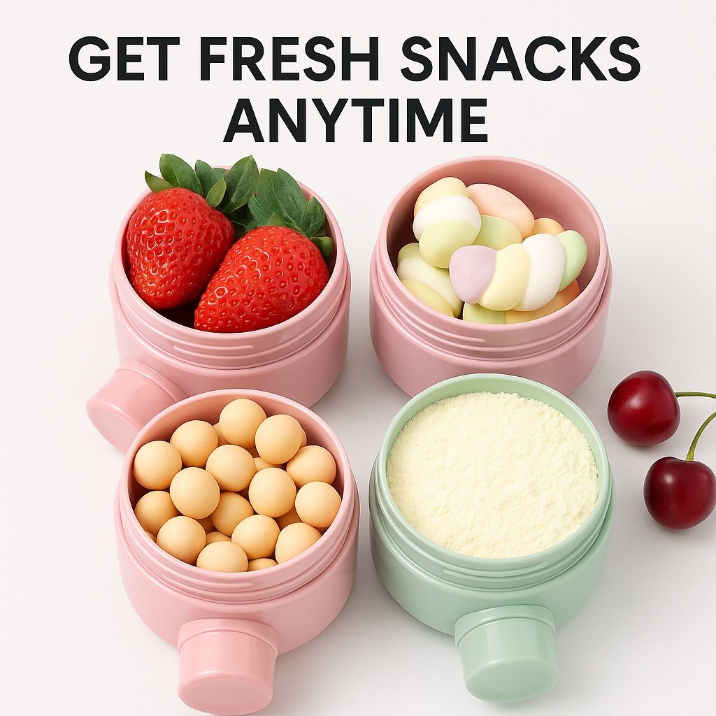 Stackable 4-Layer Milk Powder & Snack Dispenser