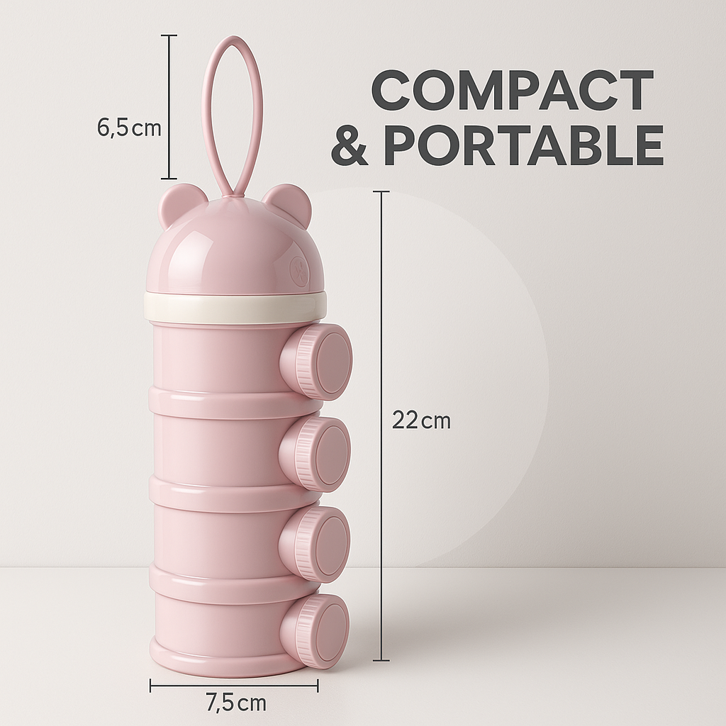 Stackable 4-Layer Milk Powder & Snack Dispenser