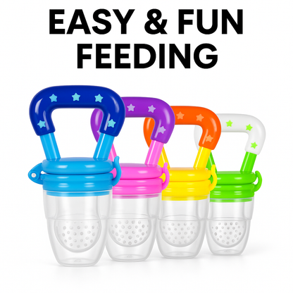 Baby Fruit & Food Feeder – Safe Teething Pacifier for Fresh Snacks