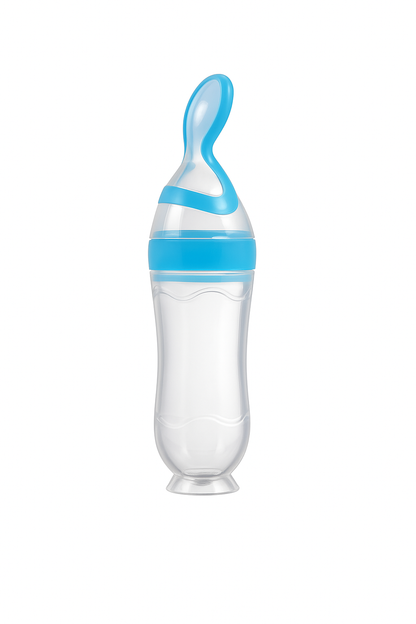 Squeeze Baby Feeding Spoon Bottle – Mess-Free Puree Feeder
