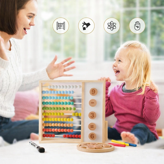 BrightBeads Wooden Abacus Learning Set