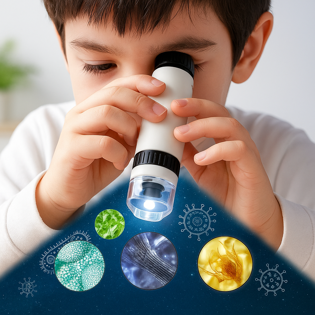 Micro curious – Pocket Kids Microscope with LED & Magnification