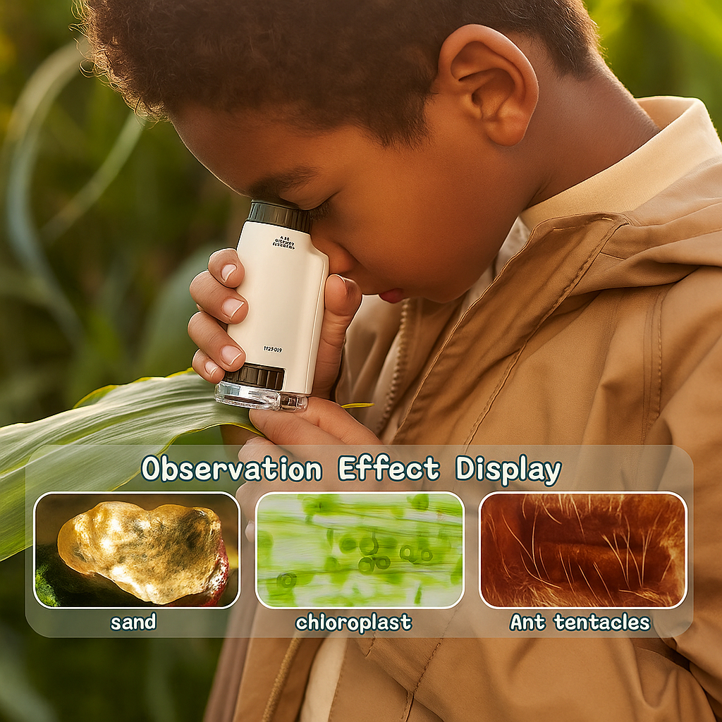 Micro curious – Pocket Kids Microscope with LED & Magnification