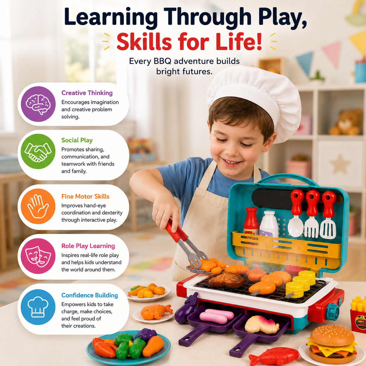 GrillMaster Kid’s BBQ Play Set
