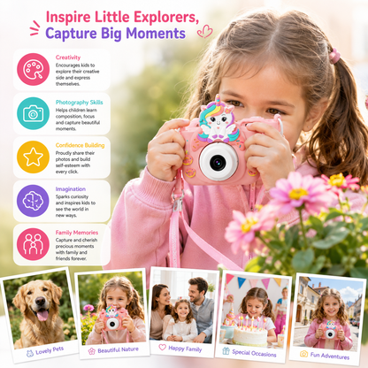 Kids Digital Camera with 2-Inch IPS Screen