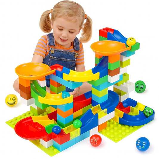 MarbleRun Adventure Tracks – Modular Marble Run Engineering Set