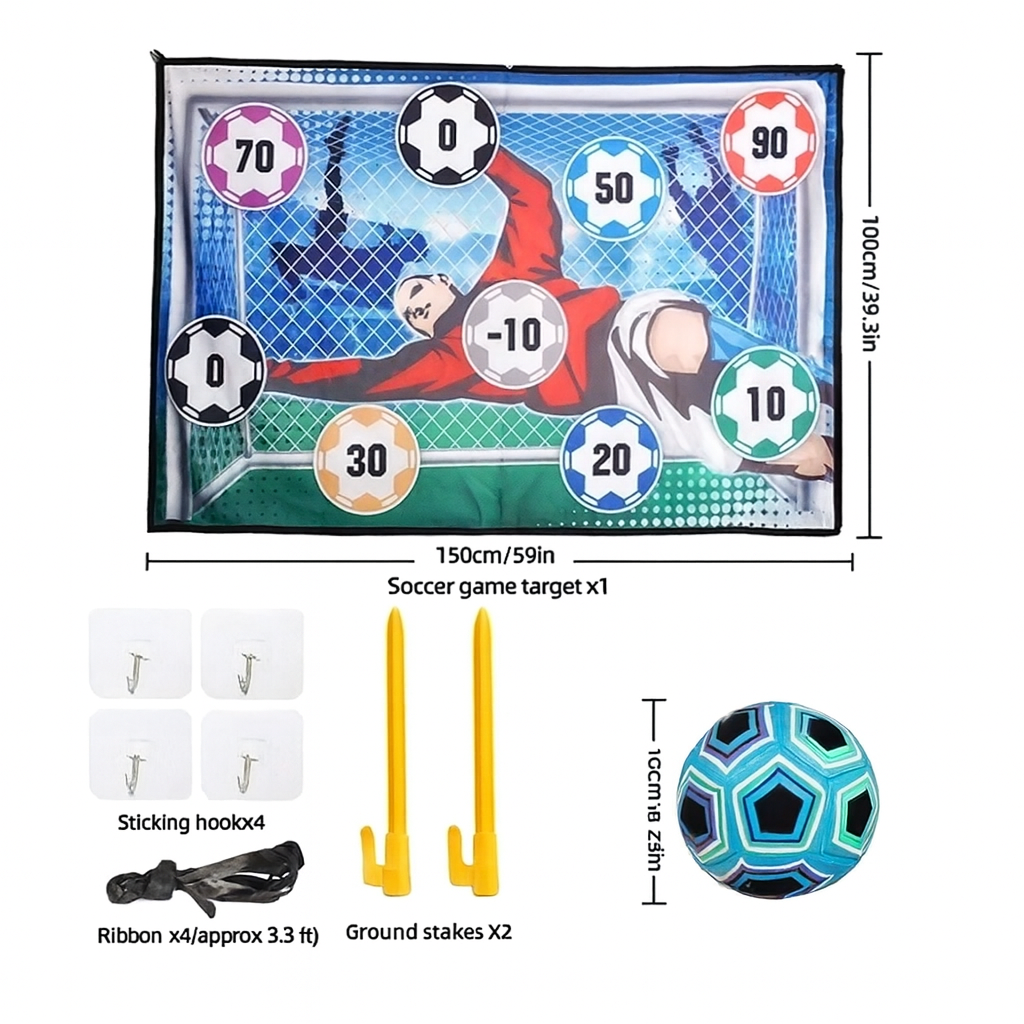 GoalGuard Shooting Wall – Safe Indoor/Outdoor Football Goal Wall
