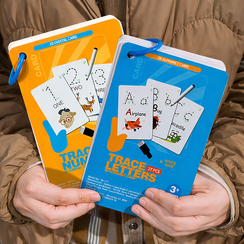 Trace & Learn Reusable Number and Letter Tracing Book