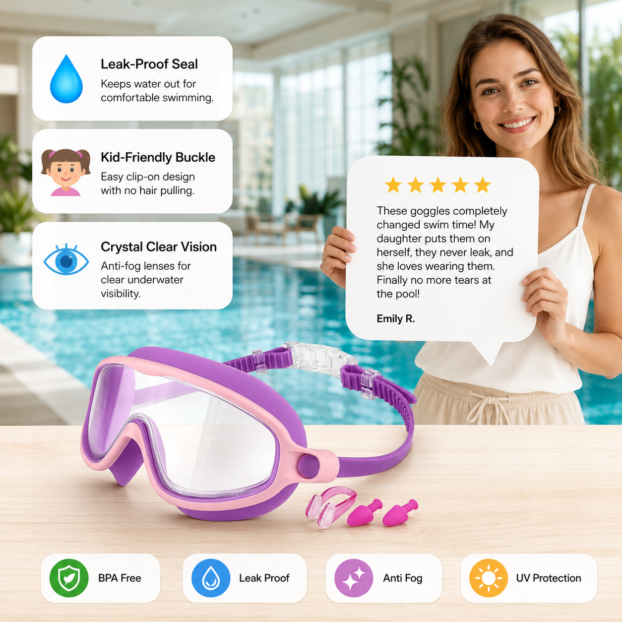 Kids Swim Goggles