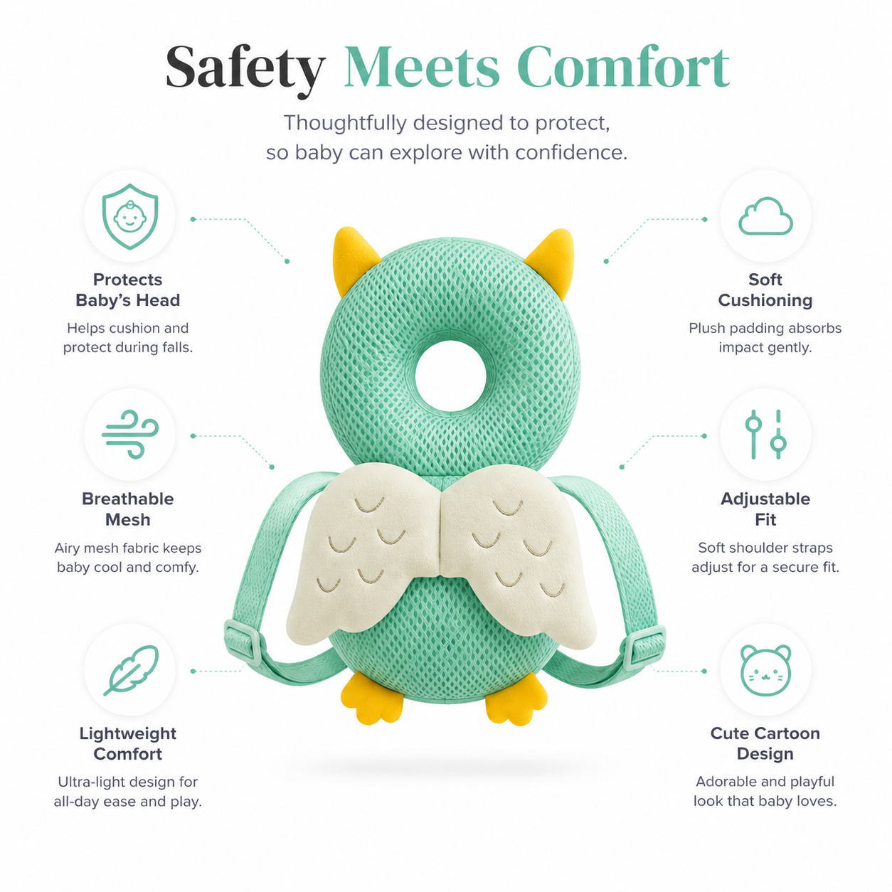 Baby Head Protection Pillow