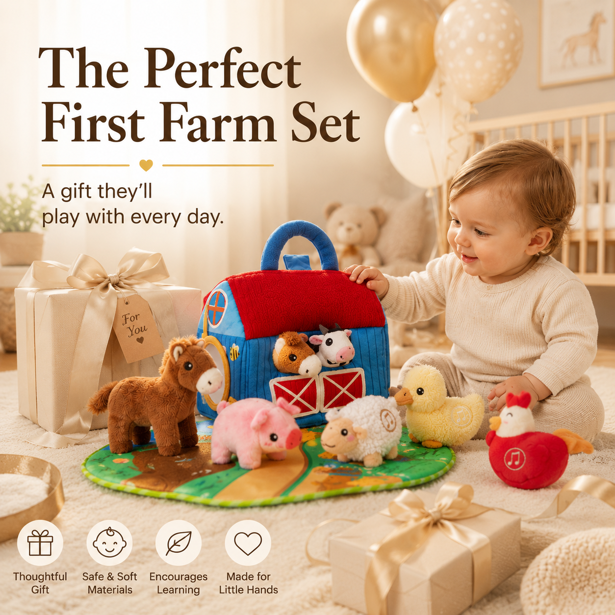 FarmFriends Plush Animal Sound Set