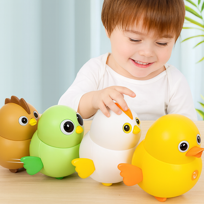 WobbleFriends Chick Family – Wobbling & Spinning Animal Toy Set