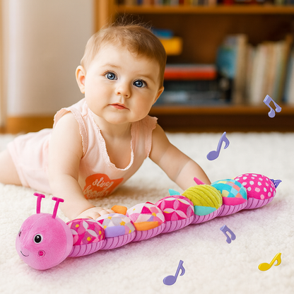 MelodyCater Sensory Musical Plush – Rattle & Soft Toy Caterpillar for Babies
