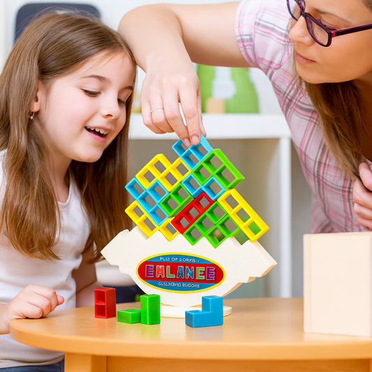 BalanceBuild Tower Challenge – Stacking & Balancing Game for Kids & Family