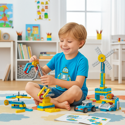 TechBuild 3-in-1 Engineering Blocks Set