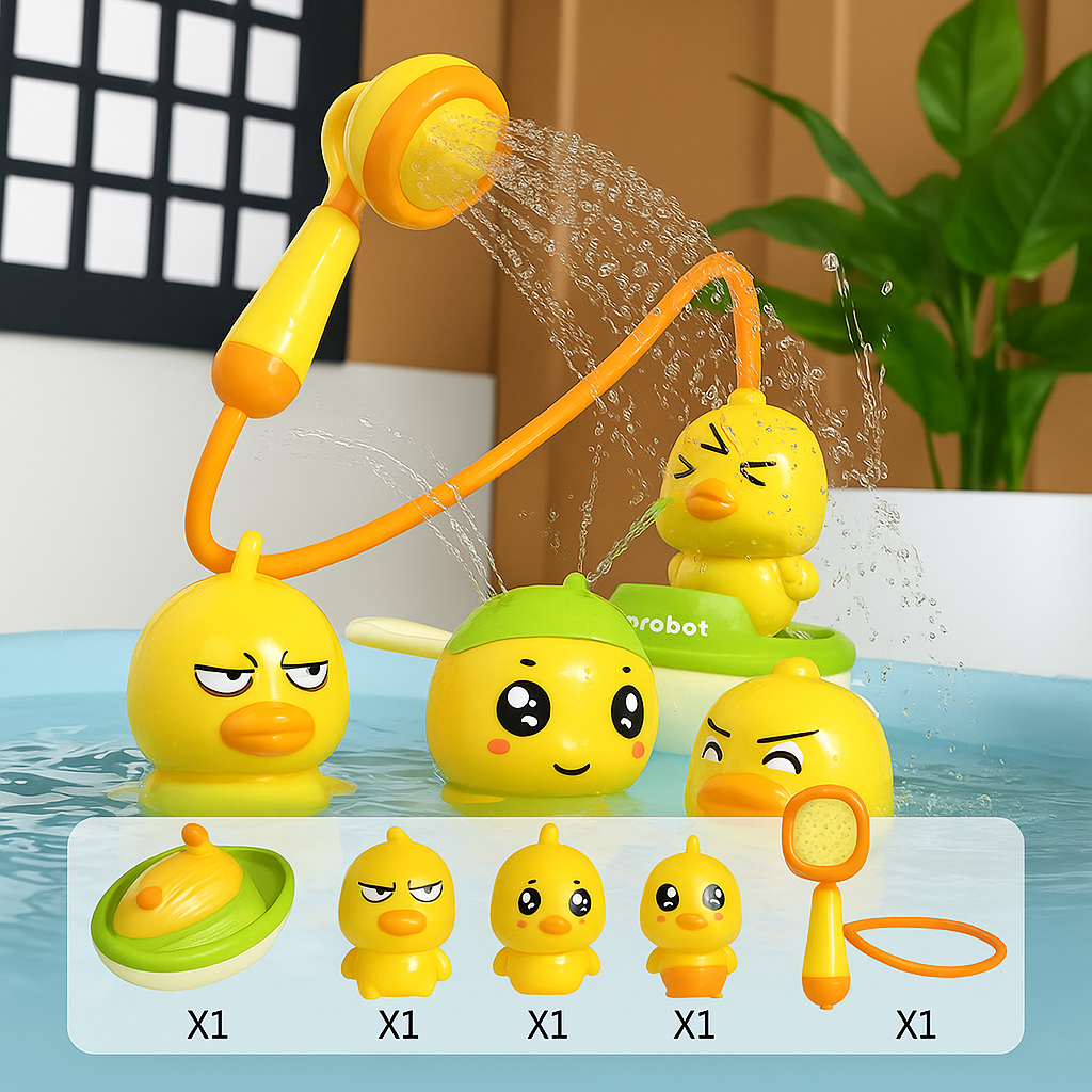 Baby Bath Toy with Duck Shower