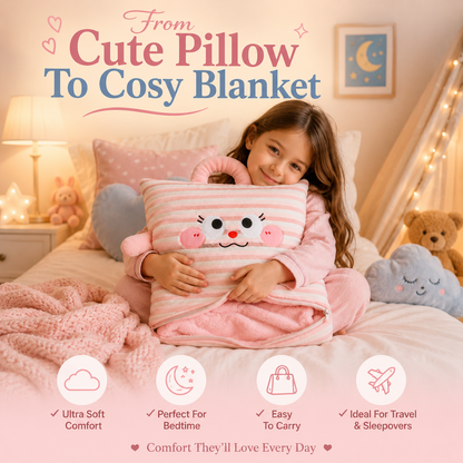 SnuggleNest 2-in-1 Blanket Pillow
