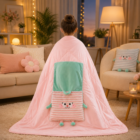 SnuggleNest 2-in-1 Blanket Pillow