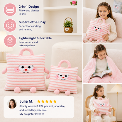 SnuggleNest 2-in-1 Blanket Pillow