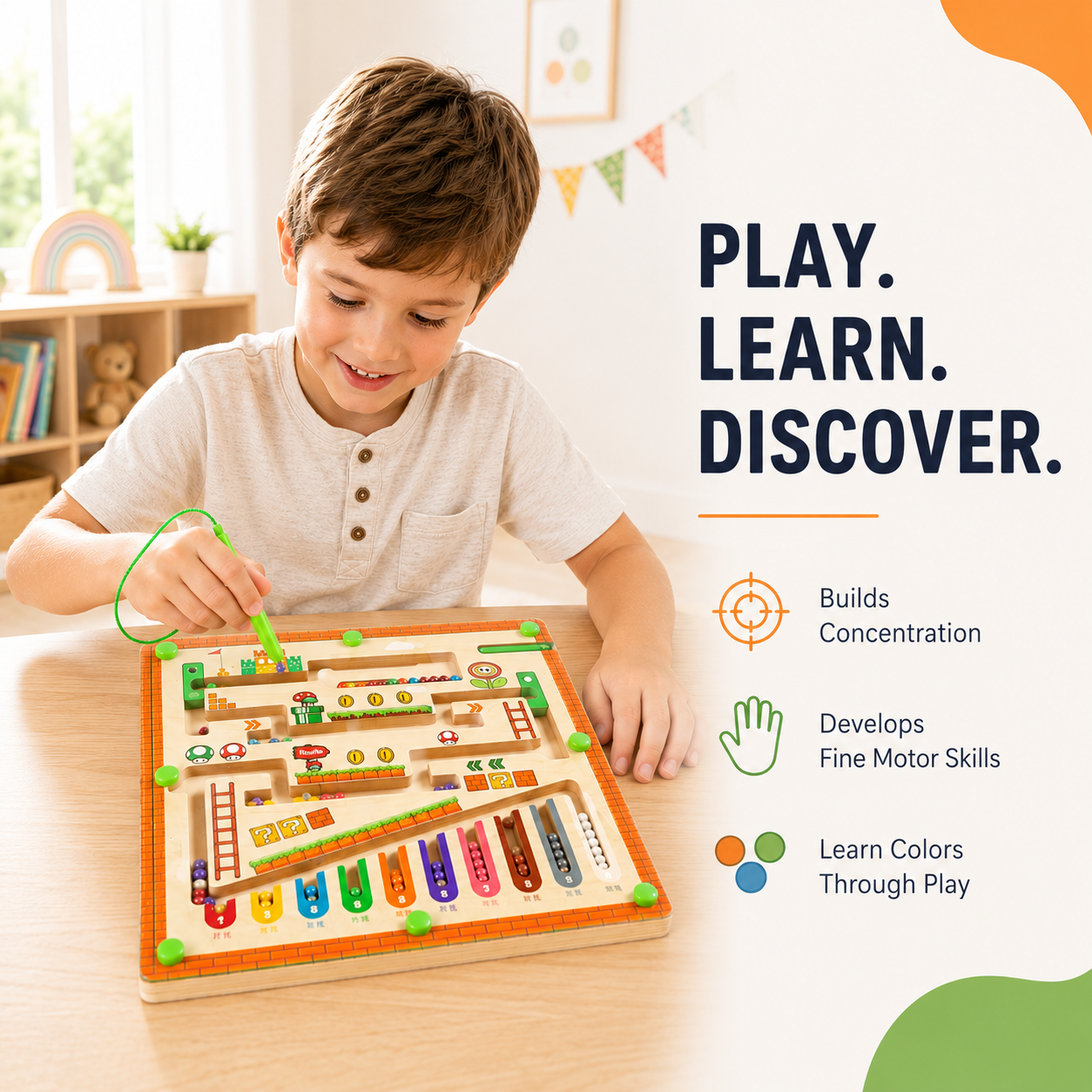 Magnetic Maze Board for Kids