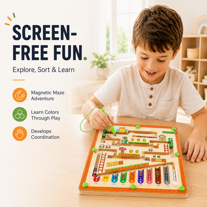 Magnetic Maze Board for Kids