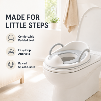 Baby Toilet Training Seat with Armrests