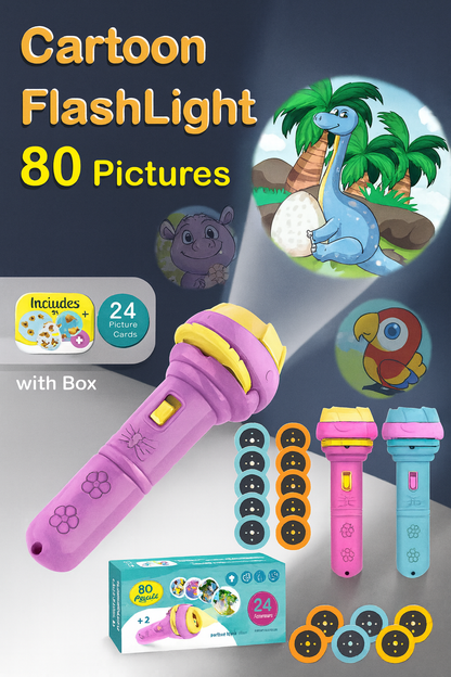 Cartoon Projection Torch for Kids