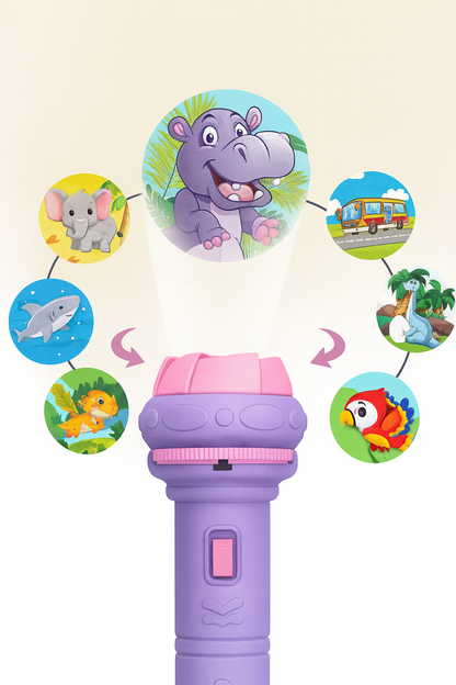 Cartoon Projection Torch for Kids