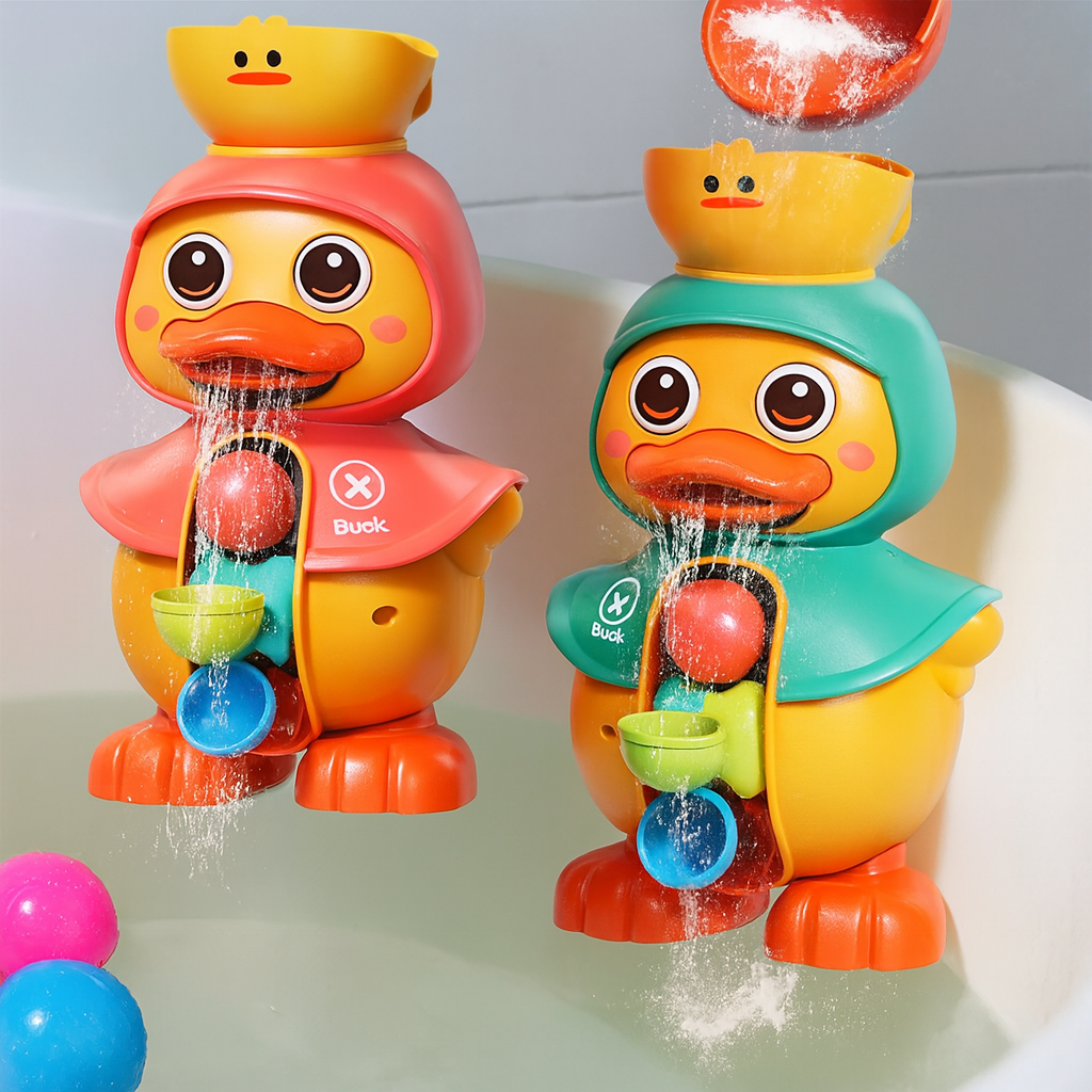 SplashSpin Bath Duck & Water Wheel