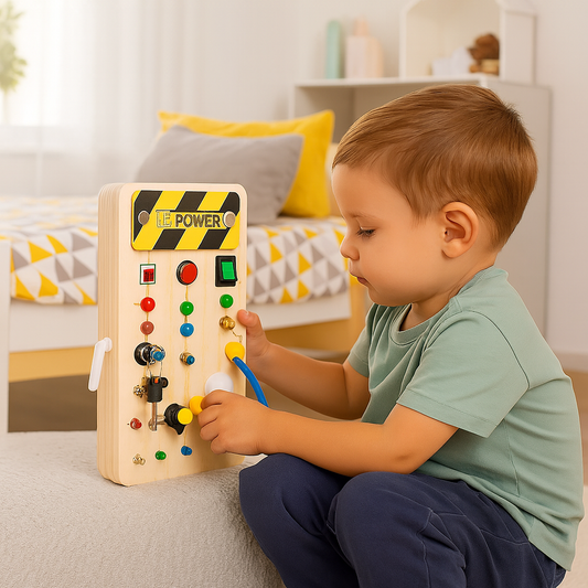 ExplorerHands Montessori Wooden Activity Board