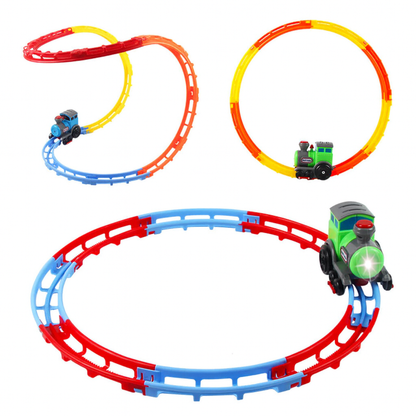 Thrill-Track Rollercoaster Train Set