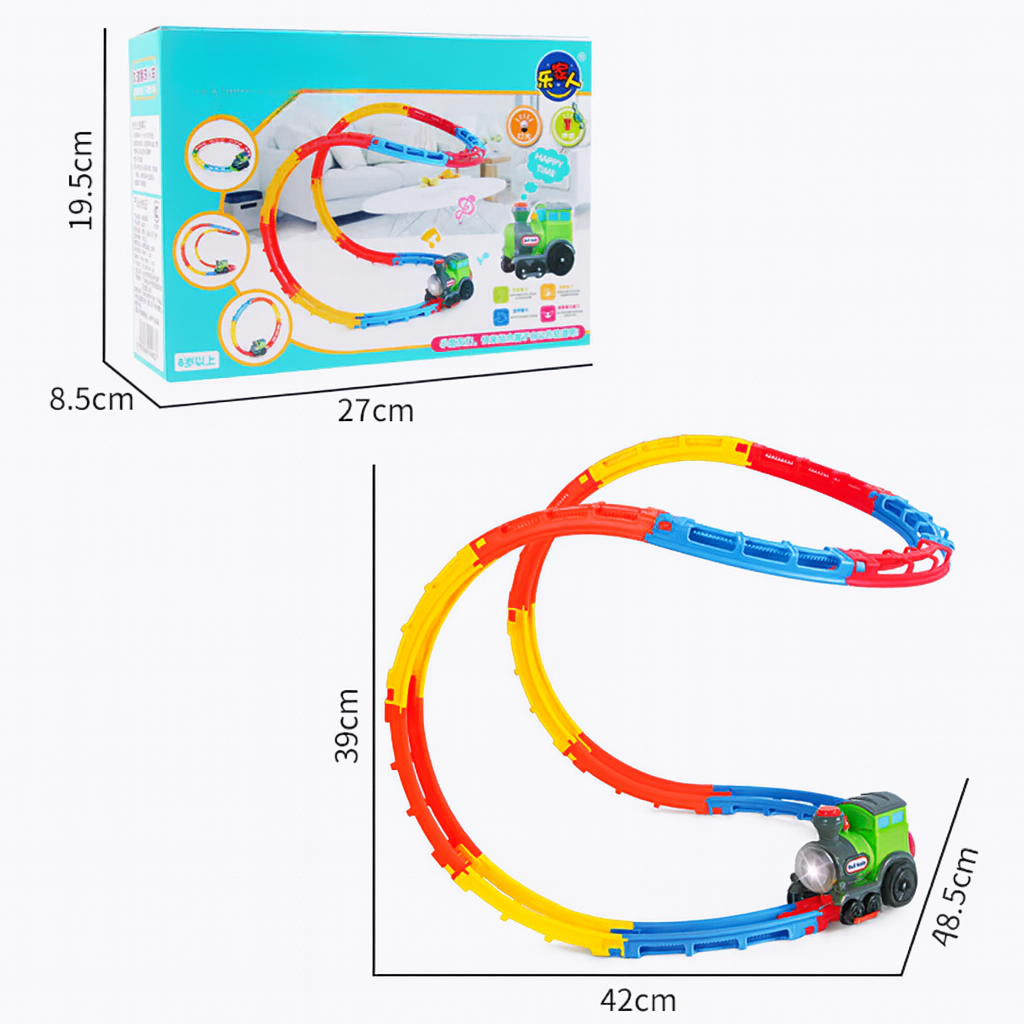 Thrill-Track Rollercoaster Train Set