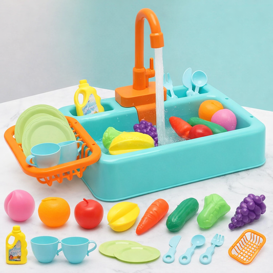 Real-Flow Toy Kitchen Sink