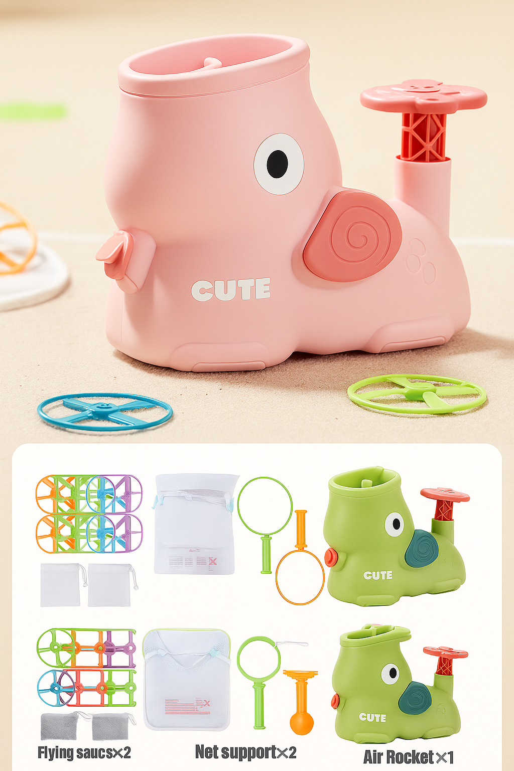 Flying Disc Blaster – Outdoor Fun Launcher Toy for Kids