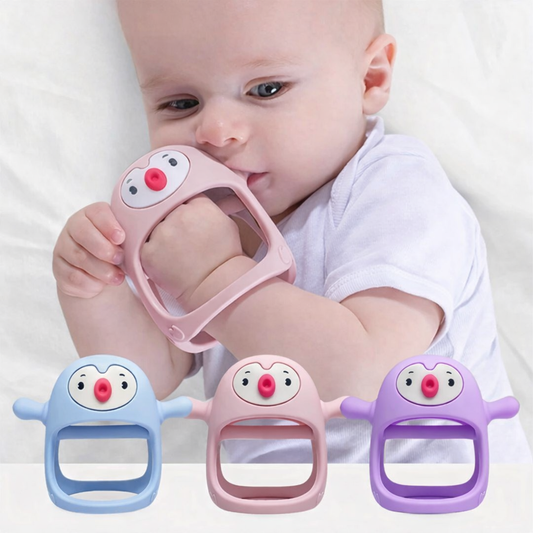 PenguChew Silicone Teething Ring